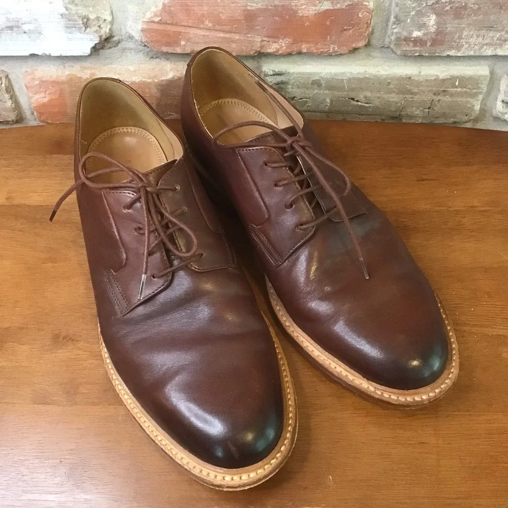 Bostonian Brown Leather Oxfords